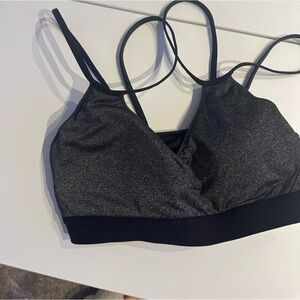 Nike Black Glitter sports bra